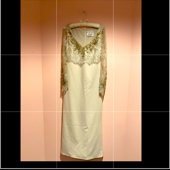 Badgley Mischka COUTURE beaded gown - Picture 2 of 10